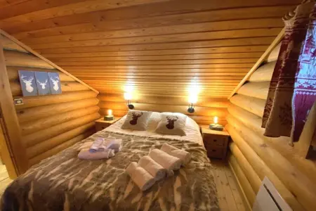 LE GRAND CERF  Chalet en rondins avec SPA Jacuzzi, Chalet à La Bresse avec Spa & Vue Montagne - Photo 13