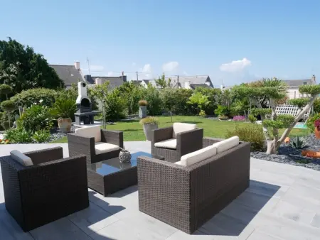 Étel : Maison moderne 5 pièces, 4 chambres, jardin, wifi - Photo 1