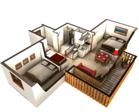 Appartement confortable à Thollon-les-Mémises avec vue - Photo 11