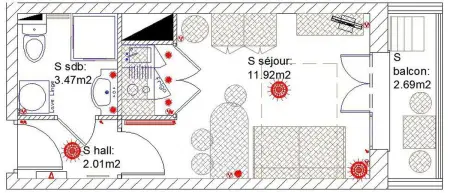 Studio lumineux à Marseille - 20 m² - Balcon avec vue sur jardin - Photo 17