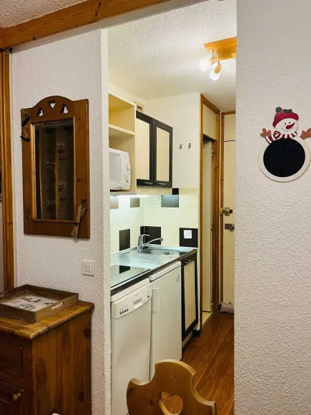 Studio cosy à Mâcot-la-Plagne 24 m² avec vue montagne - Photo 3