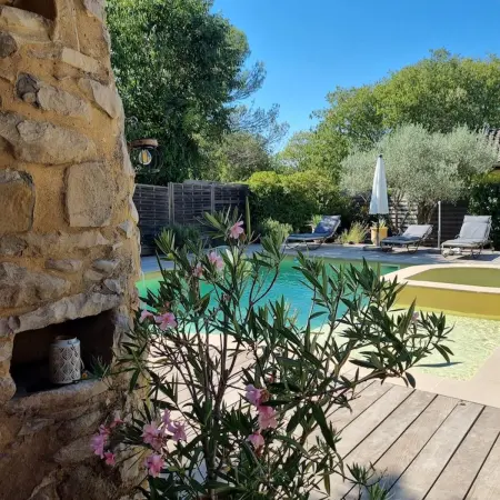 Villa charmante à Lussan avec piscine privée et jardin clos - Photo 4