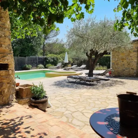 Villa charmante à Lussan avec piscine privée et jardin clos - Photo 6