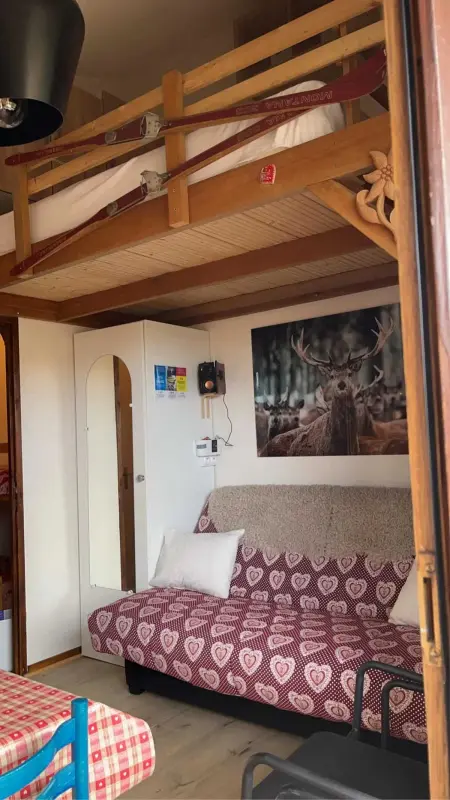 Studio panoramique Notre-Dame-de-Bellecombe - 20 m² - balcon sud - Photo 4