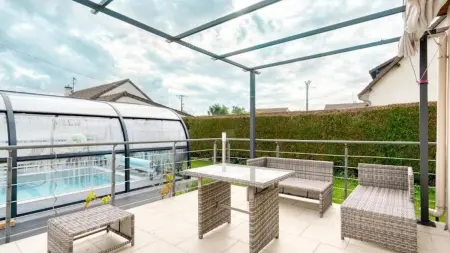 Villa confortable à Ranville, piscine privée, Villa 9 personnes à Ranville - Photo 13