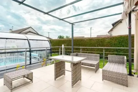 Villa confortable à Ranville, piscine privée, Villa 9 personnes à Ranville - Photo 15