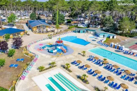 Bungalow charmant, Saint-Julien-en-Born, Piscine partagée - Photo 10