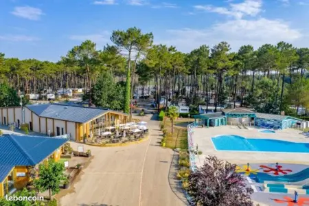 Bungalow charmant, Saint-Julien-en-Born, Piscine partagée - Photo 12