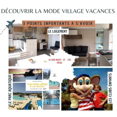 Bungalow confort Gastes + Piscine, Bungalow 8 personnes à Gastes - Photo 15