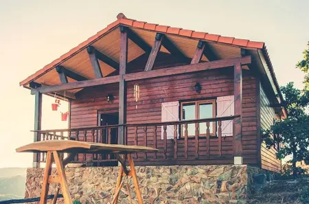 Retraite avec vue sur la montagne à Cañamero, Maison 4 personnes à Cañamero - Photo 5