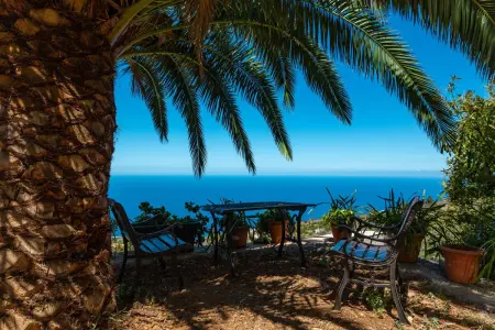 Villa avec vue sur mer à Tijarafe, piscine privée. - Photo 1