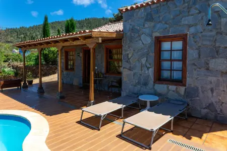 Villa avec vue sur mer à Tijarafe, piscine privée. - Photo 2