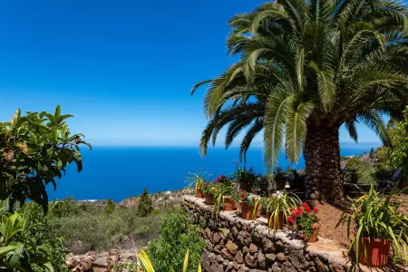Villa avec vue sur mer à Tijarafe, piscine privée. - Photo 15