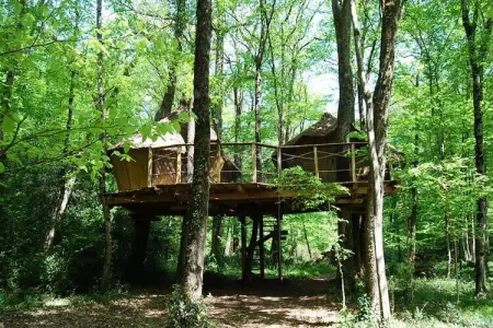 Parc de la Belle, Cabanes familiales des Capucins 5 personnes - Photo 12