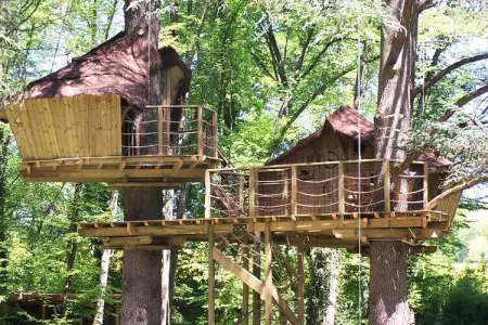 Parc de la Belle, Cabanes familiales des Ouistitis 6 personnes - Photo 12