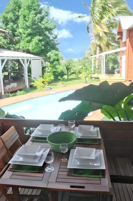 Bungalow charmant à Vincendo avec piscine partagée - Photo 2