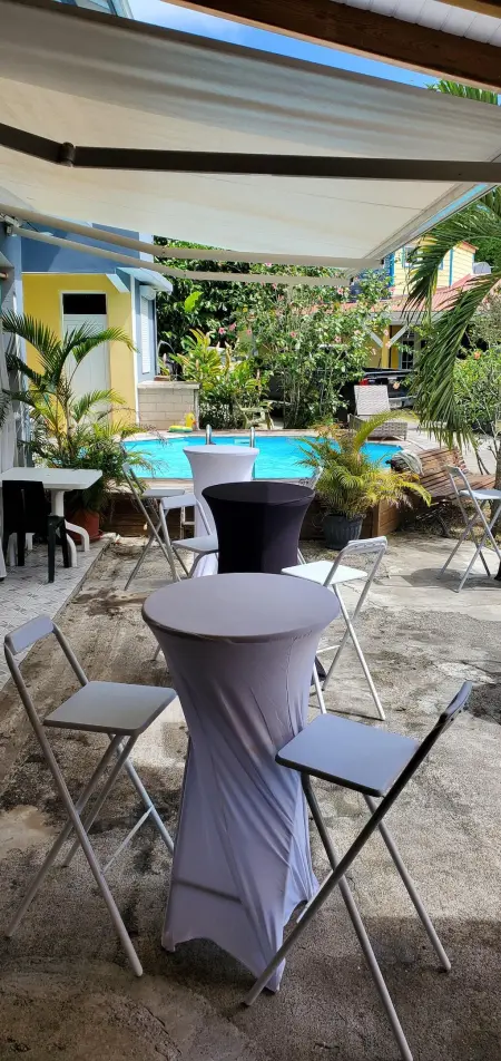 Bungalow charmant à Le Gosier avec piscine partagée et jacuzzi - Photo 12