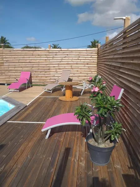 Bungalow charmant à Saint-François + piscine, Bungalow 4 personnes à Saint François - Photo 9