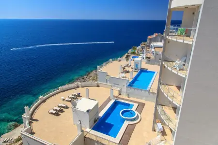 Appartement moderne avec vue sur la mer à Dobra Voda, 95 m², Piscine - Photo 13