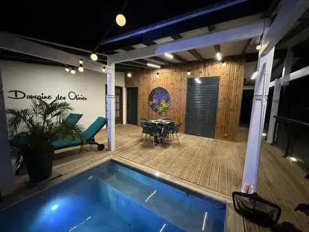 Bungalow romantique à Deshaies + piscine, Bungalow 6 personnes à Deshaies - Photo 1
