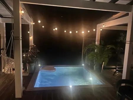 Bungalow romantique à Deshaies + piscine, Bungalow 6 personnes à Deshaies - Photo 2