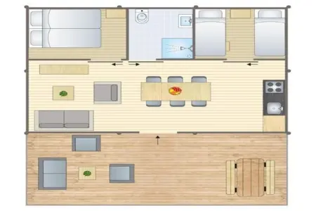 Stardust 40 Family Lodge, Glamping à Signy-l'Abbaye - Photo 28
