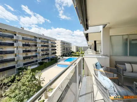 Bel appartement climatisé, piscines, parking, proche plage - La Pineda - Photo 24