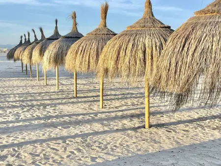 Bel appartement climatisé en bord de plage avec piscine et parking à La Pineda - Photo 23