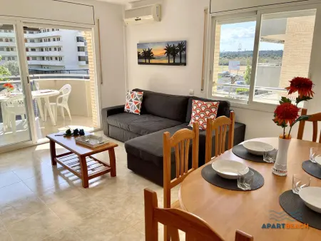 Bel appartement climatisé proche plage avec piscine, à La Pineda - Photo 5
