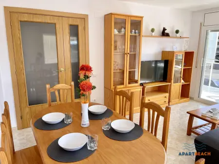 Bel appartement climatisé proche plage avec piscine, à La Pineda - Photo 9