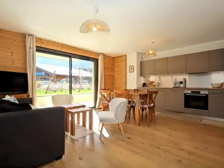 Appartement 3P 6 pers Les Houches, vue Mont-Blanc, terrasse - Photo 3