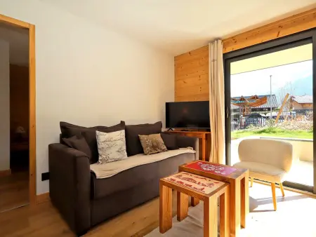 Appartement 3P 6 pers Les Houches, vue Mont-Blanc, terrasse - Photo 4