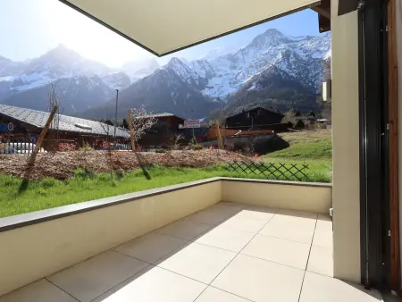 Appartement 3P 6 pers Les Houches, vue Mont-Blanc, terrasse - Photo 8