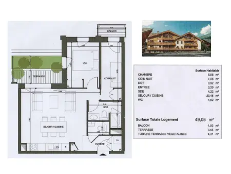 Appartement Charmant avec Terrasse au Centre de Morzine - Photo 11
