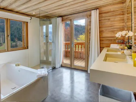 Chalet 5★, 15 pers, piscine intérieure, vue montagnes, 7 ch, terrasse, animaux acceptés - Photo 9