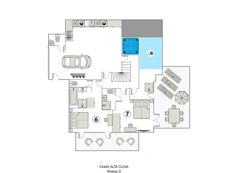Chalet 5★, 15 pers, piscine intérieure, vue montagnes, 7 ch, terrasse, animaux acceptés - Photo 23
