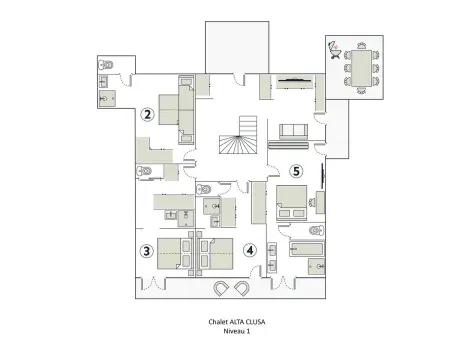 Chalet 5★, 15 pers, piscine intérieure, vue montagnes, 7 ch, terrasse, animaux acceptés - Photo 24