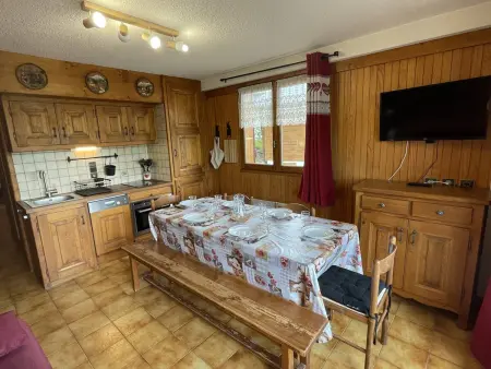 Charmant Appartement 2 Pièces Cabine aux Saisies pour 7 Pers. - Photo 2