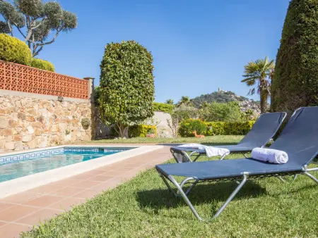 Villa à Blanes: Piscine privée, jardin, parking, proche plage, pour 6 pers. - Photo 7