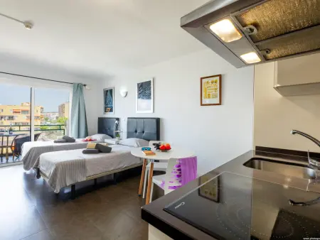 Studio en bord de mer avec piscine et balcon, Appartement 2 personnes à Los Cristianos - Photo 4