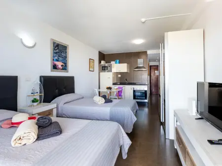 Studio en bord de mer avec piscine et balcon, Appartement 2 personnes à Los Cristianos - Photo 16