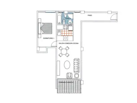 Appartement 1 chambre à La Manga, sud, Appartement 2 personnes à San Javier - Photo 14