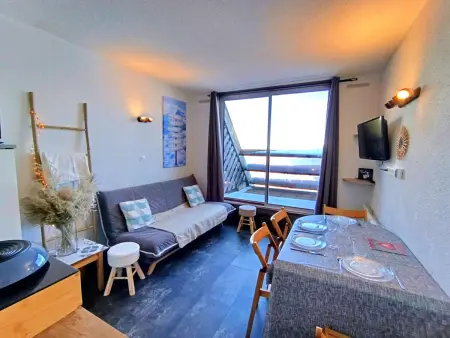 Studio cosy pour 4 à Piau-Engaly, balcon, vue pistes - Photo 2