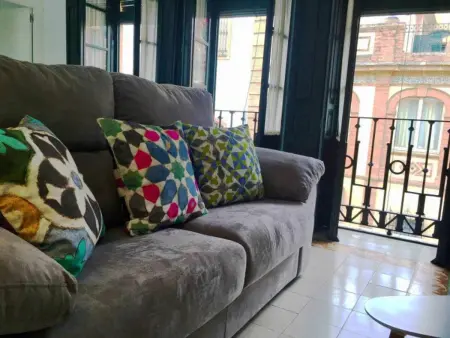 Maison XIXe siècle, Séville centre, 2 chambres, balcon, cuisine équipée, clim, WiFi - Photo 15