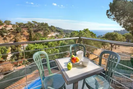 Santi, Villa sur la Costa Brava avec Piscine & Vue Mer - Photo 16