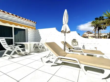 Plage de Costa Calma: Bungalow 1ch, Terrasse, Fibre, Parfait pour Couples - Photo 9