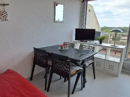 Studio cabine climatisé, piscine, parking, animaux admis, 350m plage - Photo 16