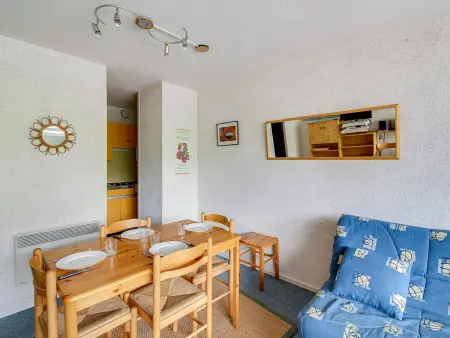 Studio cabine 5 pers, balcon, La Mongie, proche pistes - Photo 2