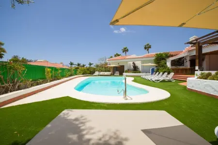 Casa Gran Canaria, Chalet à Maspalomas avec piscine chauffée - Photo 16