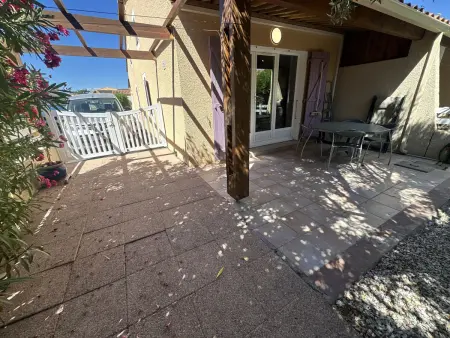 Pavillon à Valras-Plage, 4 pers, piscine, clim, parking, proche mer - Photo 12